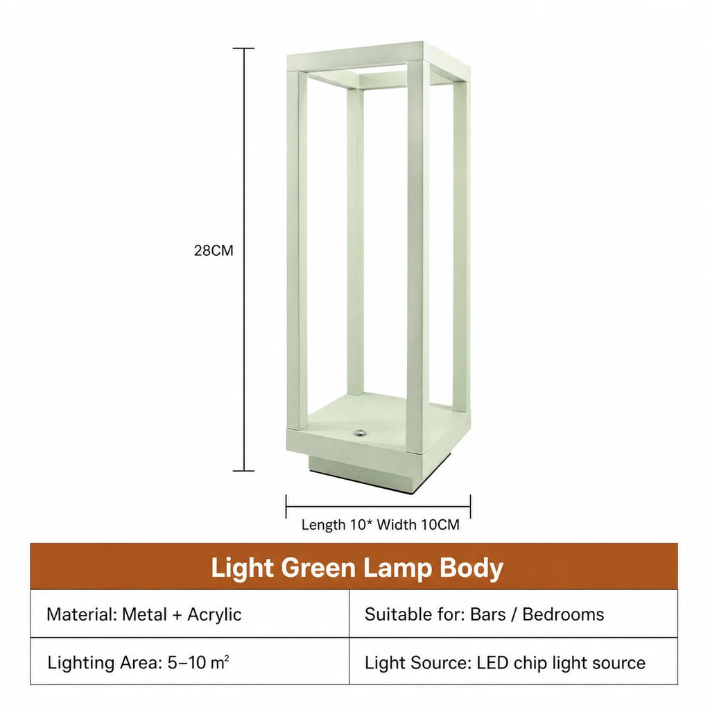 WWPPU Cordless LED Table Lamp Stepless Dimming Touch Control USB Rechargeable Desk Light Nordic Minimalist Bedside Night Lamp