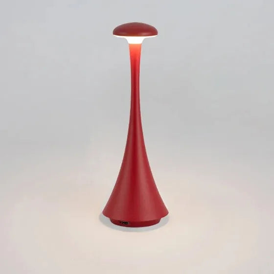 GGbingo Mushroom Table Lamp Rechargeable Wireless Touch Lamp Creative Desk Lamp USB-C Desk Lamp Bedroom Atmosphere Light