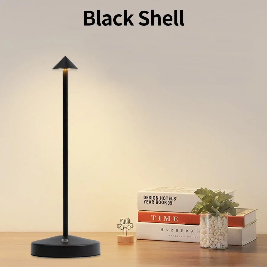 GGbingo Rechargeable Table LED Lamp Touch Sensor  Desk Lamp for Restaurant Bar Bedroom 3 Color Temperatures Stepless Dimming