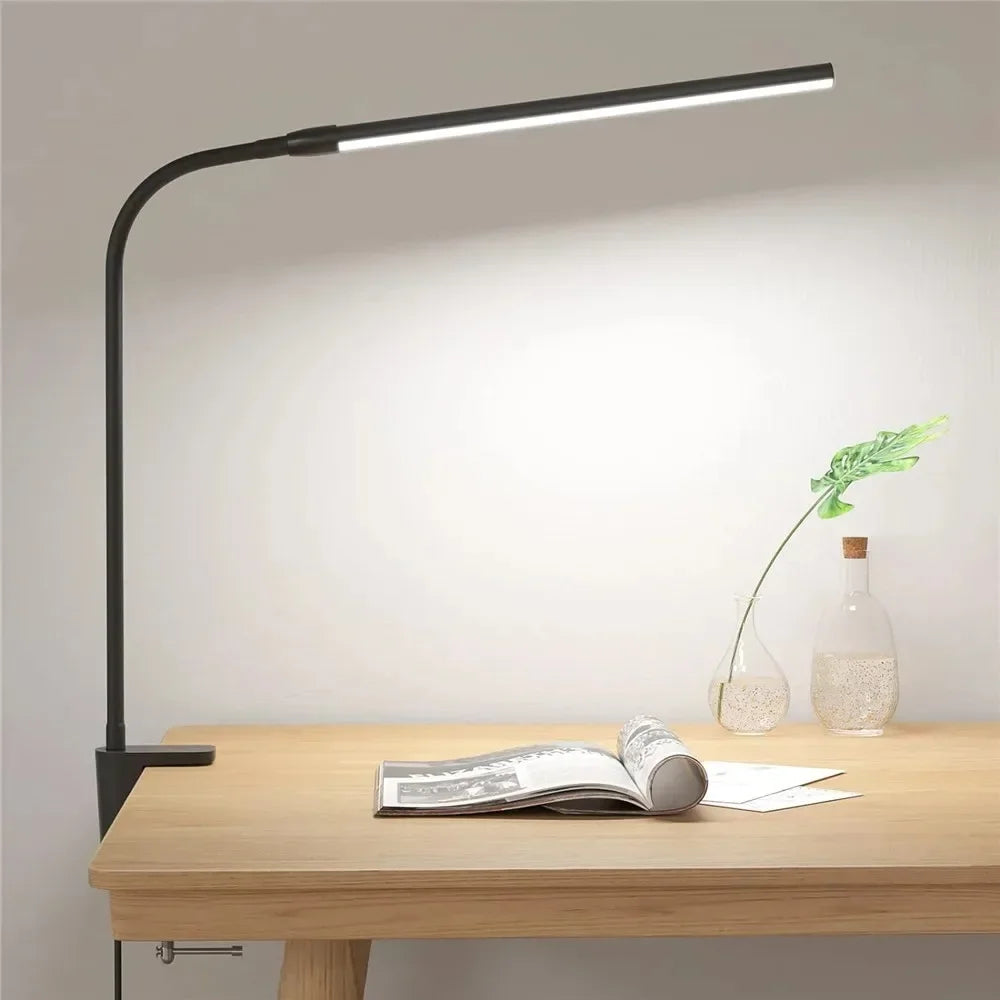 Double Head Dimmable LED Clip Desk Lamp Computer Table Lamps Monitor Light for Office Reading Architectural Lighting