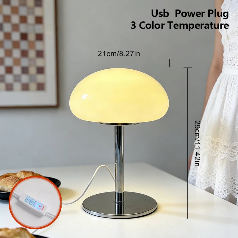 Cream-yellow Cloud Art Table Lamp, Warm Bedroom Bedside Lamp, Study Room, Ins, High-Value Decorative Table Lamp