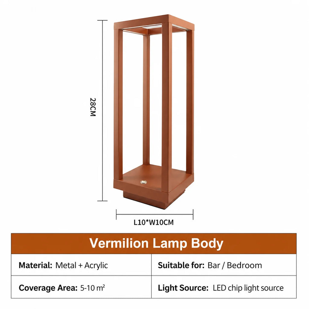WWPPU Cordless LED Table Lamp Stepless Dimming Touch Control USB Rechargeable Desk Light Nordic Minimalist Bedside Night Lamp