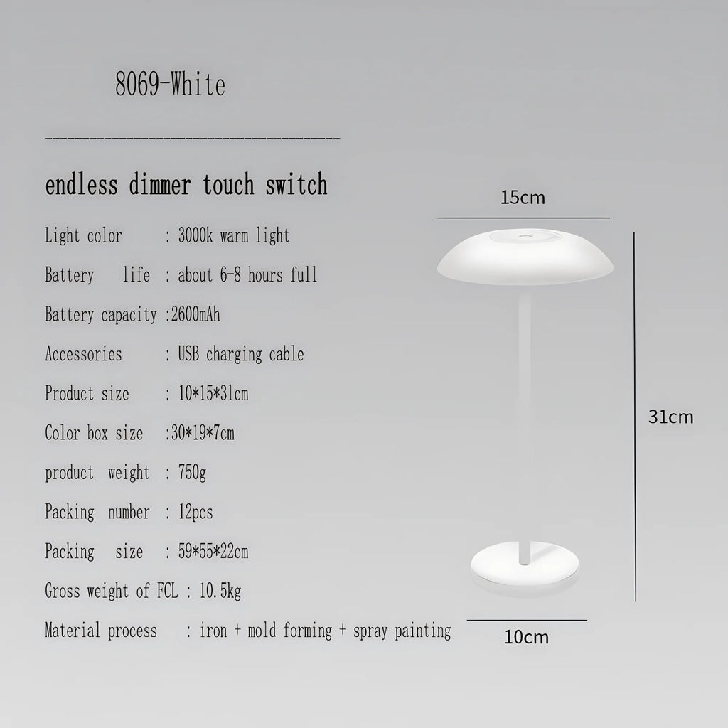 Amazon the Same Light Luxury Decorative Table Lamp Decoration Dimming Touch Atmosphere Charging Table Lamp Bedroom Bedside Night