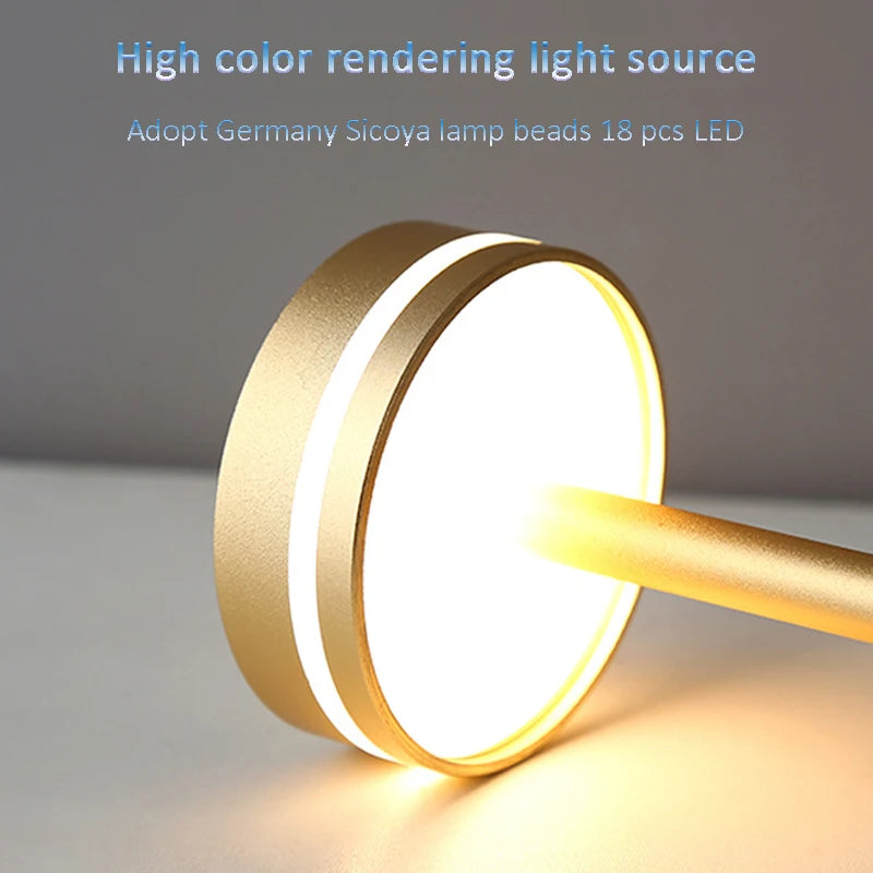 Touch Switch Table Lamp Rechargeable Wireless Desk Lamp Restaurant Bar Desktop Mood Lighting Night Light LED Bedside Decorative