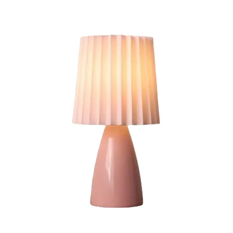 Nordic Creative Ceramic Foldable E27 Table Lamp Study Bedroom Bedside Reading Desk Light Modern Indoor Led Lighting Decoration