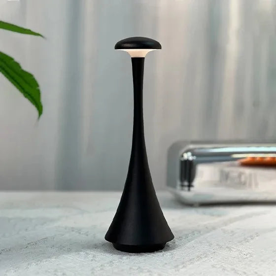 GGbingo Mushroom Table Lamp Rechargeable Wireless Touch Lamp Creative Desk Lamp USB-C Desk Lamp Bedroom Atmosphere Light