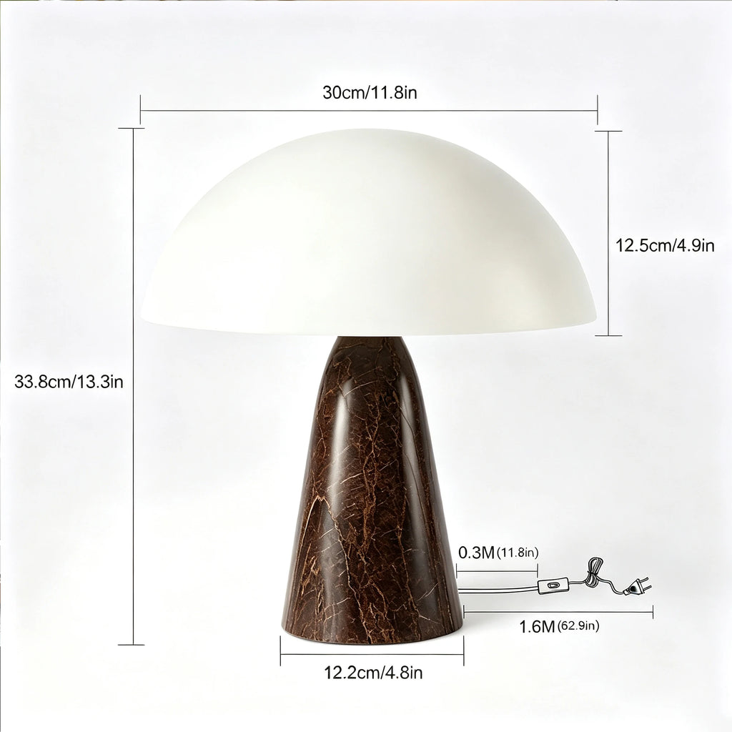Mushroom shaped table lamp Bedside Lamp Table Lamp For Bedroom Desk Lamp Bedside Night Light with Cylinder Lamp Shade Home Decor Creative Atmosphere Light Decoration
