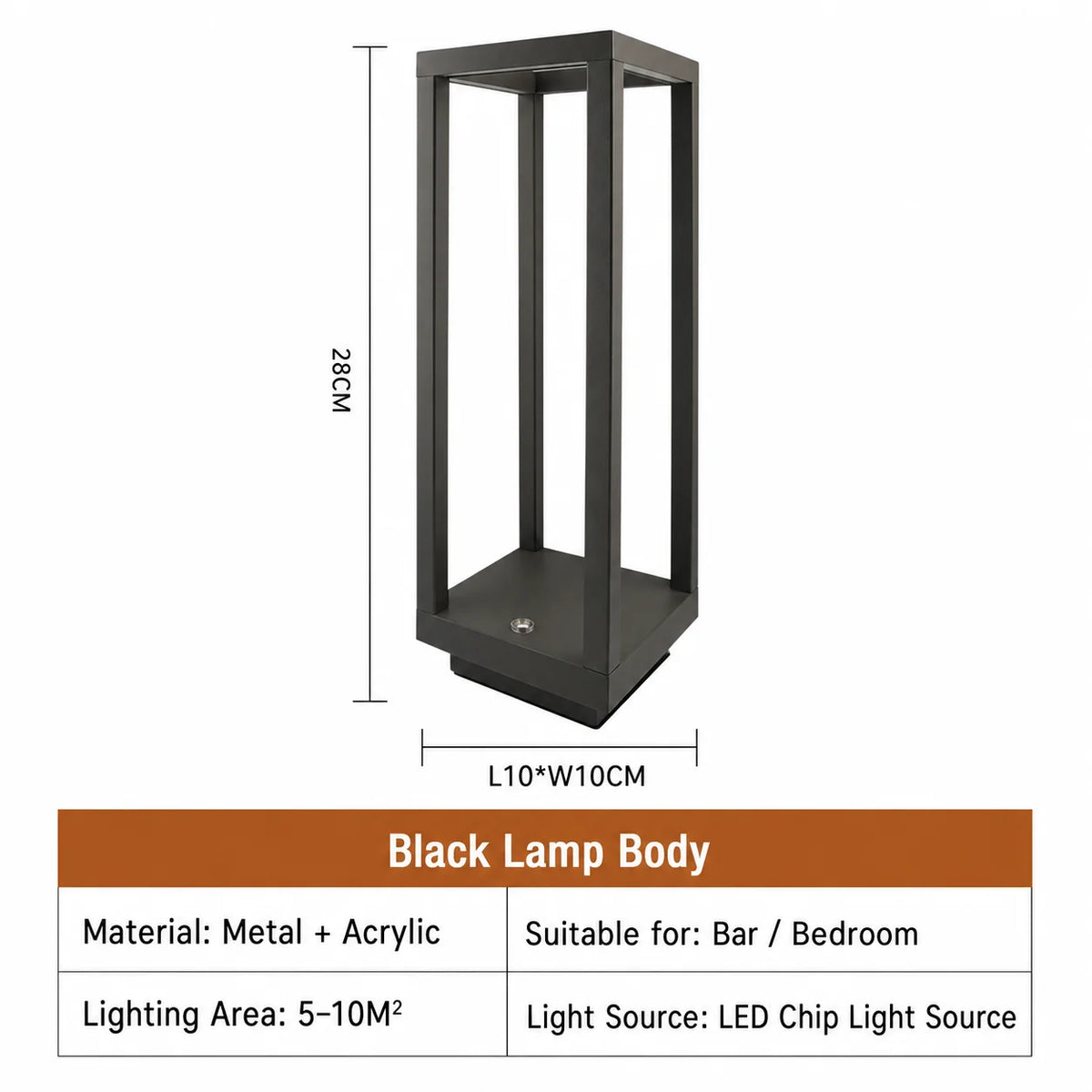 WWPPU Cordless LED Table Lamp Stepless Dimming Touch Control USB Rechargeable Desk Light Nordic Minimalist Bedside Night Lamp